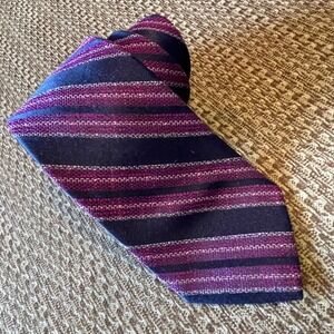 Robert Graham Men's Luxury Striped Wedding Tie Purple Pink Repp Formal Business‎